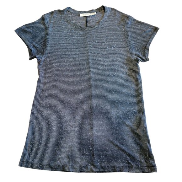 Rag & Bone Women's Metallic Short Sleeve Top Size M Lightweight Layer - Picture 1 of 9